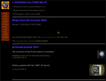 Tablet Screenshot of cocoon-culture.com